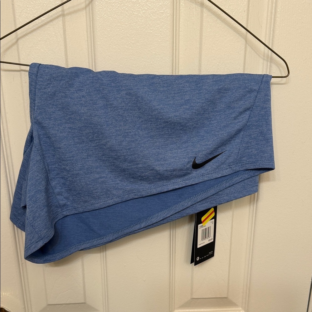 Nike Blue Athletic Shorts with Black Accents